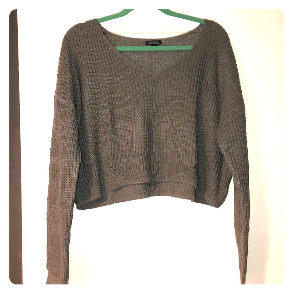 Long sleeve crop top